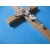 Krzyż drewniany jasny z medalem Św.Benedykta na ścianę 32 cm